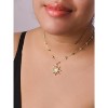 Custom Initial Heart Necklace, 14K Gold Plated Personalized Letter A-Z Choker for Her | Dainty Birthday Gift - 3 of 4