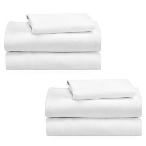 California Design Den 100% Cotton 2-Pack Sheets, Soft & Durable Deep Pocket Full Sheet Set with Sateen Weave, Cooling Sheets - 1 of 4
