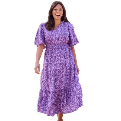 Swim 365 Women's Plus Size Tiered Sundress