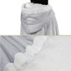 PAVILIA Angel Wrap Hooded Blanket for Women Adult, Wearable Cozy Wrap Throw Fleece Shawl Cape - 3 of 4
