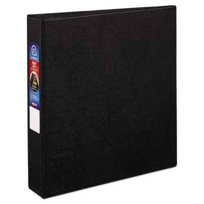 Avery Heavy-Duty Non-View Binder with DuraHinge and One Touch EZD Rings, 3 Rings, 1.5" Capacity, 11 x 8.5, Black Model No. 79985