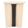 Rubbermaid Commercial Legacy Step-On Receptacle, 18 gal, Polyethylene, Beige - 3 of 4