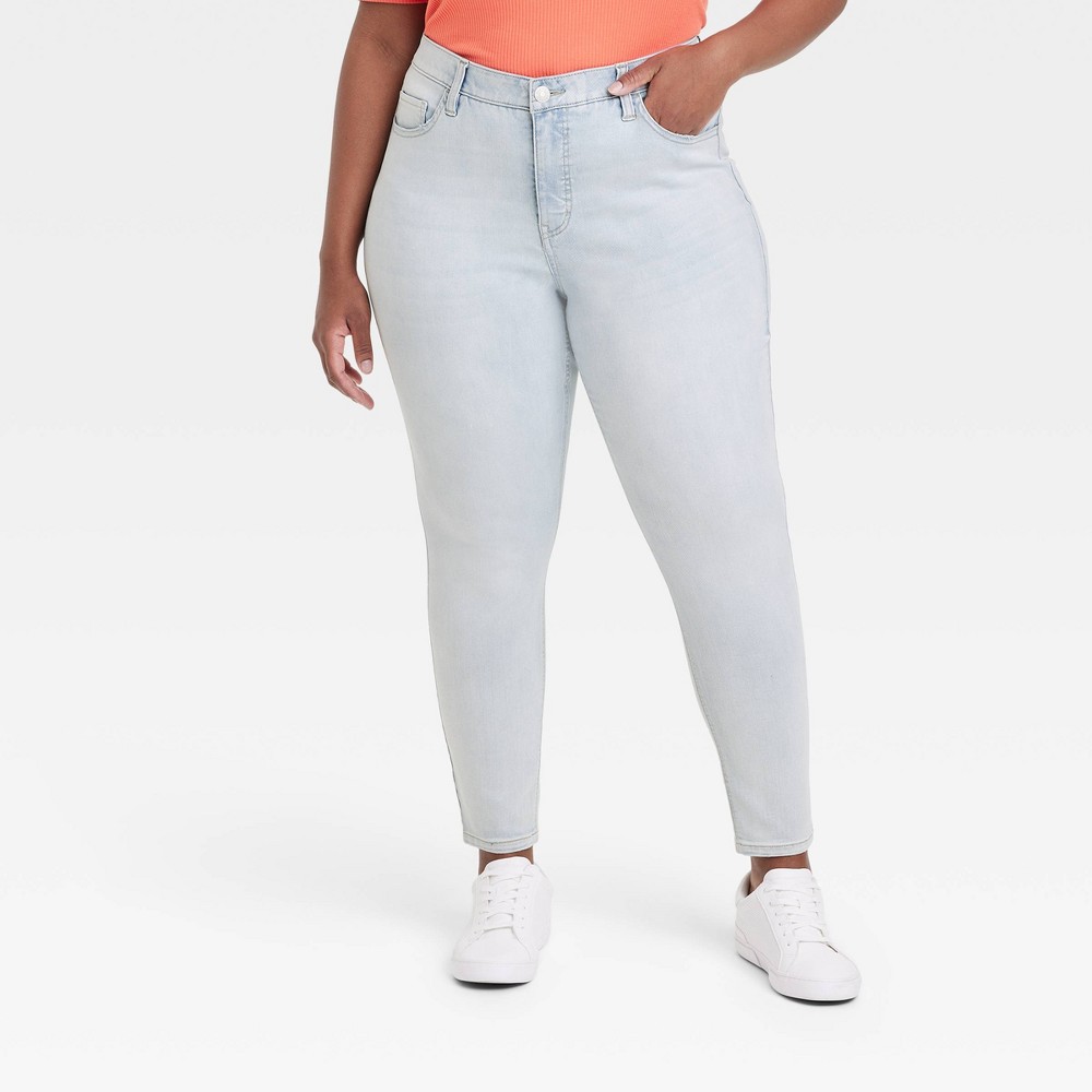 Women's High-Rise Skinny Jeans - Ava & Viv™ Powder Blue 16