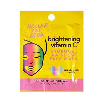 Holler and Glow Chasin Rainbows Hydrogel Face Mask - 0.77 fl oz