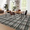 Washable Runner Rug, Modern Geometric Striped Non Slip Low Pile Carpet for Kitchen or Laundry Room - 2 of 4