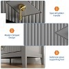 Fluted Dresser for Bedroom, Tall 5-Drawer Wood Dresser, Modern 5 Chest of Drawers, Storage Organizer Cabinet for Living Room, Hallway, Entryway - 3 of 4