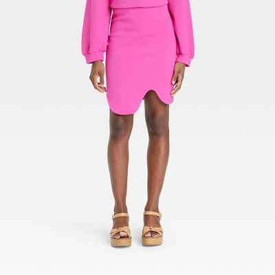 Black History Month Target x Sammy B Women's High-Rise Scuba A-Line Skirt - Pink
