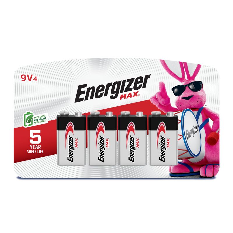 Energizer Max 9V Batteries - Alkaline Battery, 1 of 12