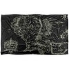 Kids' The Lord Of The Rings Black Map Of Middle Earth Silky Touch Blanket White 36X58 - 2 of 4