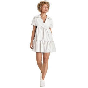 VENUS Womens Cotton Poplin Tiered Dress - 1 of 3