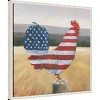 Amanti Art 22"x22" American Rooster by Wellington Studio Framed Canvas Wall Art Print - 2 of 4