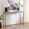 Amelina Ceramic Console Table - CNS3705A - Grey/Black - Safavieh - 2 of 4