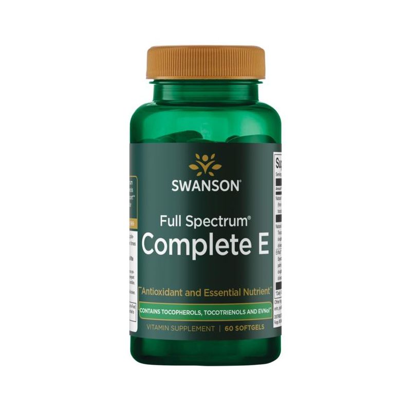 Swanson Vitamin E with Tocotrienols - Full Spectrum 60 Sgels, 1 of 2