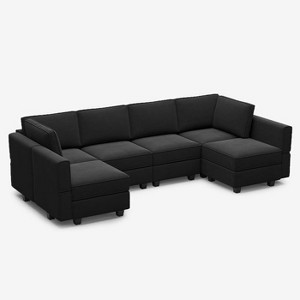 Belffin Modular Velvet Sofa with Storage Seat (6 Seats + 8 Sides) - 1 of 4