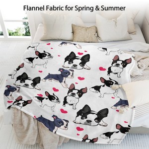 Boersma 1pc Adorable Fleece Dog Blanket - Soft, Cozy, Lightweight, Warm, Flannel Throw- Perfect for Snuggling Up on Chilly Days 50"x60" - 1 of 4