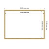 Amanti Art Paige White Gold Framed Dry Erase Magnetic Board - 3 of 4
