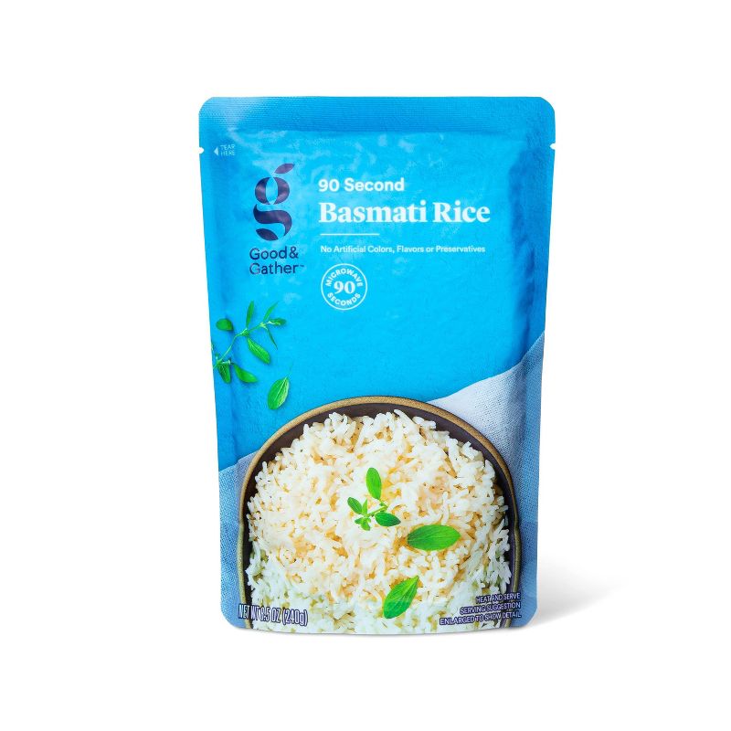 90 Second Basmati Rice Microwavable Pouch - 8.5oz - Good &#38; Gather&#8482;, 1 of 4