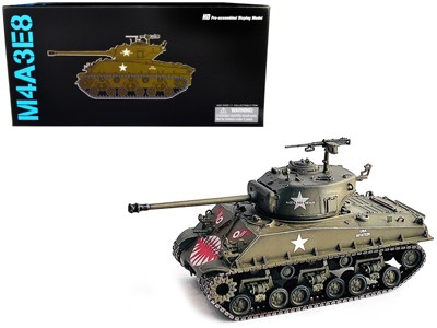 United States M4A3E8 Sherman "Tiger Face" Tank Olive Drab "89th Tank Battalion Korea" (1951) 1/72 Plastic Model by Dragon Models