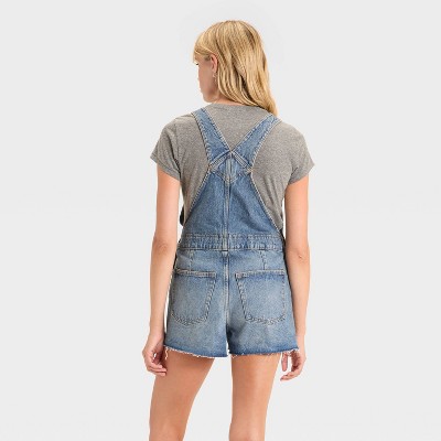 Women's Denim Shortalls - Universal Thread - image 2