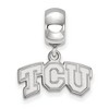 Black Bow Jewelry Sterling Silver Texas Christian Horned Frogs NCAA Bead Charm - 2 of 4