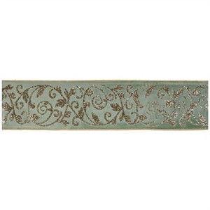Ornate Glittered Wired Ribbon 4" x 5 Yds. - 1 of 1