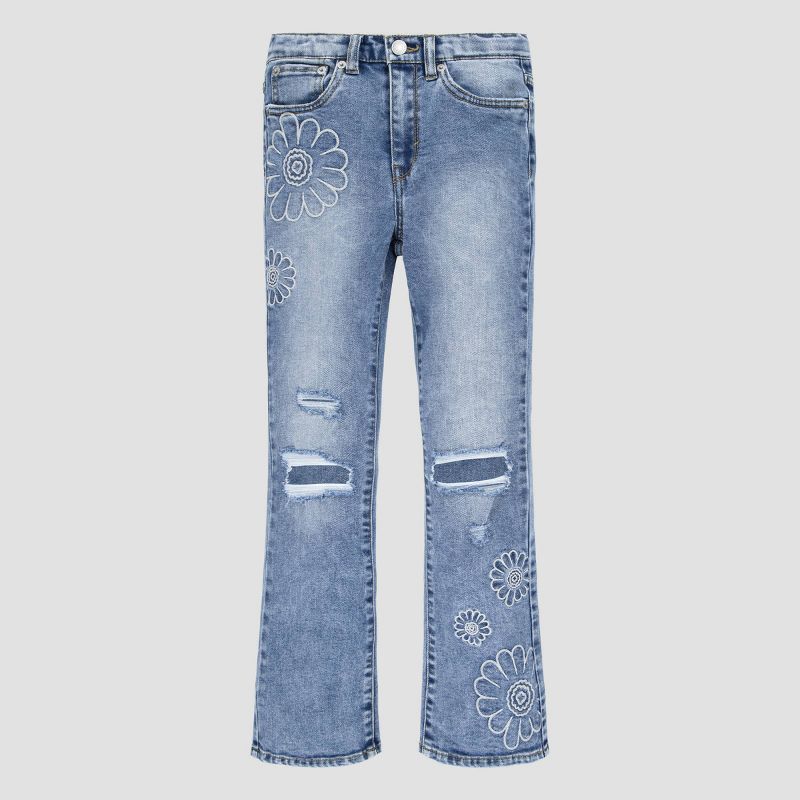 Levi&#39;s® Girls&#39; Flare Jeans - Medium Wash, 1 of 5