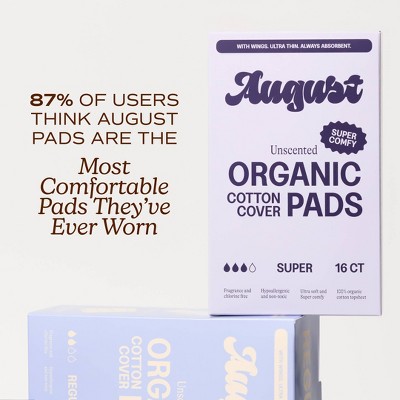 Its August Organic Super Pads - 16ct
