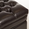 Christopher Knight Home Hastings Contemporary Bonded Leather Tufted Storage Ottoman Bench - 4 of 4