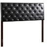 TiramisuBest Black Queen Bed Headboard, PU, 63x3x53 inches, 17 pounds - 2 of 4