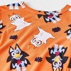 Toddler Boys' 2pc Bluey Long Sleeve Halloween Viscose Snug Fit Pajama Set - Orange - 3 of 4