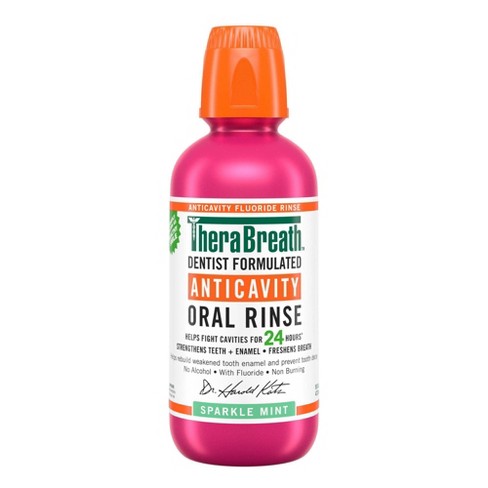 Therabreath Healthy Smile Mouthwash Sparkle Mint - 16 Fl Oz : Target