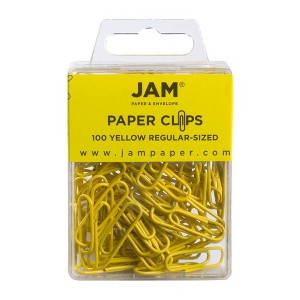 JAM Paper 1" 100pk Colorful Standard Paper Clips - Regular - 1 of 4