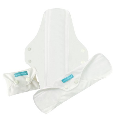 Charlie Banana Feminine Pads Super Absorbency - White - 3pk