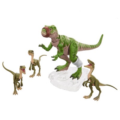 Jurassic World Amber Collection Tyrannosaurus Rex & Compy Figures