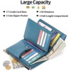 FATMOON Women’s Wallet - RFID Blocking Leather Wallet with Detachable Wristlet 17 Card Slots & Zippered Pockets–for Everyday, Travel - 4 of 4