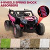 24V Kids Ride On UTV Car, 2 Seater Ride On Truck with Remote Control, 4WD Off-Road UTV Electric Toy Car with Headlights, Music for Boys Girls 3-9 - 4 of 4