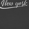 Rerun Island Women's New York Script Underline Short Sleeve Graphic Cotton Cropped Loose T-shirt - Caviar 2X - 2 of 4