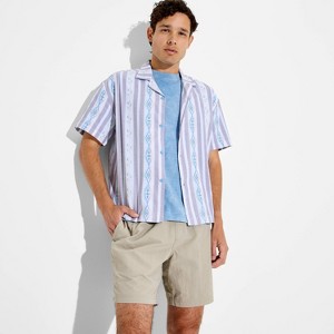 Men's Short Sleeve Dobby Camp Shirt - Original Use™ Light Violet