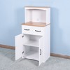 NicBex Tall Kitchen Pantry Storage Cabinet with Microwave Oven Countertop and 2 Drawers for Dining Room,Bathroom,Kitchen - 3 of 4