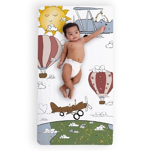 JumpOff Jo - 100% Cotton Fitted Crib Sheet, Super Soft, for Standard Crib Mattresses and Toddler Beds - 1 of 4