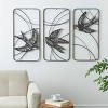 Set of 3 Metal Bird Open Frame Wire Wall Decors: Olivia & May, Transitional Style, Indoor Use, 31.55" Height - 2 of 4