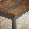 CAVINAS Dining Table Set for 3 Dining Room Table Set Long Bar Table with 3 PU Bar Stools Counter Height Dining Table Set for Dining Room - 2 of 4