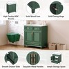 Okak Modern Freestanding Bathroom Vanity with Sink Combo,Solid Wood Bathroom Storage Cabinet with 3 Drawers & 2 Doors - 2 of 4