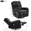 Christopher Knight Home Elmsford Modern Swivel Rocking Chenile Upholstered Massage Recliner Chair - 3 of 4