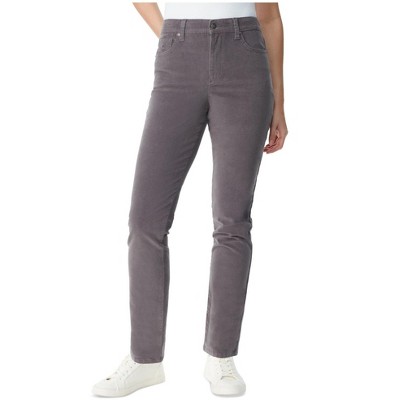 Gloria Vanderbilt Womens Amanda Slim Casual Corduroy Pants