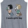 Women's - Peanuts - I Need A Girls Day Graphic Racerback Tank - 2 of 4