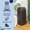 happimess Darla All-Weather Wicker/Metal Swing Top Hideaway Outdoor Trash Can - 2 of 4