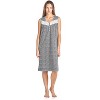 Casual Nights Women's Floral Embroidered/Lace Trim Sleeveless Nightgown - 2 of 4