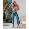 Coolmee Women's Wide Leg Jeans High Waisted Straight Leg Jeans Buttoned Loose Denim Pants with Pocket - 3 of 4