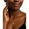 Molenia Moissanite Necklace for Women, 1 CT D Color VVS1 Lab Diamond Pendant, 18K White Gold Plated 925 Sterling Silver, Hypoallergenic Jewelry - 2 of 4